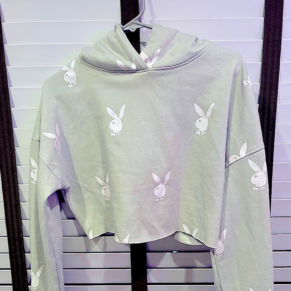 Cropped Playboy Hoodie!